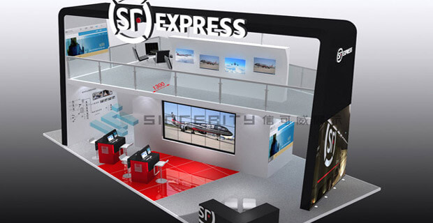 順豐物流展臺設計