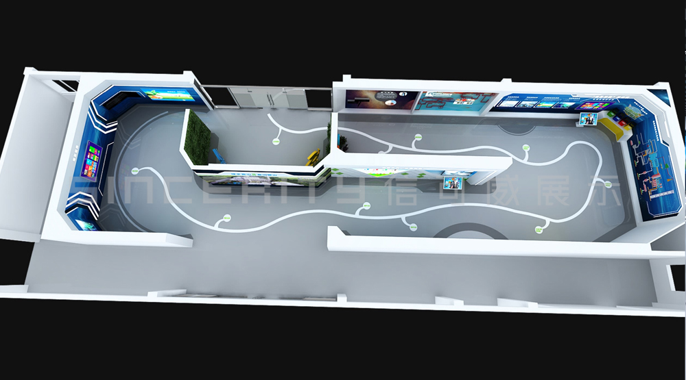 瀚藍環(huán)境環(huán)保企業(yè)展廳設計