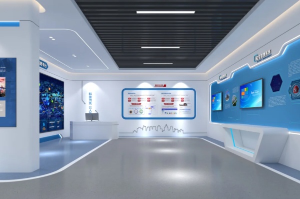 這些企業(yè)展廳把科技感玩明白了