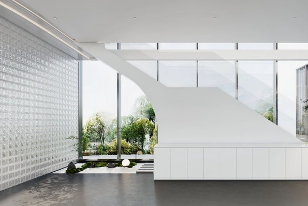 安得智聯辦公樓中庭展廳設計