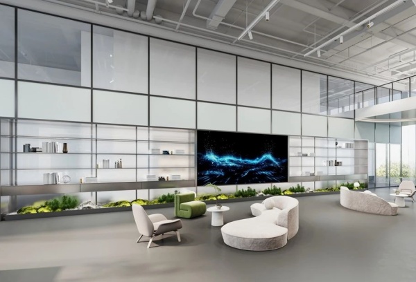 安得智聯辦公樓中庭展廳設計