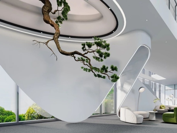 安得智聯辦公樓中庭展廳設計