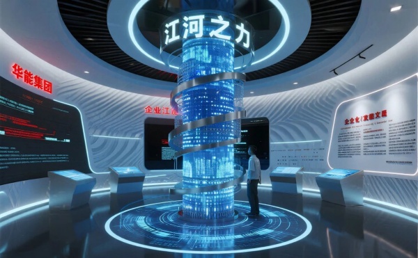 華能環(huán)保科技展廳里能摸到風(fēng)、看到魚(yú)，還能穿越到 2050