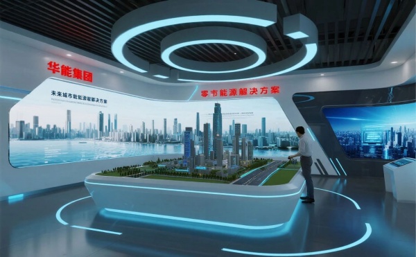 華能環(huán)保科技展廳里能摸到風(fēng)、看到魚(yú)，還能穿越到 2050