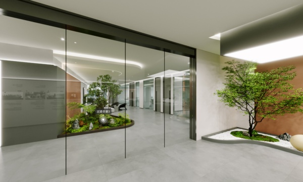 現(xiàn)代辦公室展廳設(shè)計