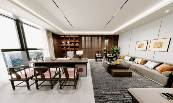 現(xiàn)代辦公室展廳設(shè)計