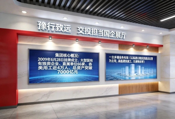 河南交投集團展廳設(shè)計——藏著中原交通的奮斗與遠方