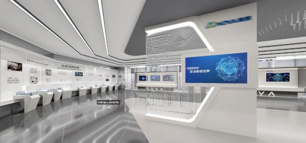上市公司科技展廳裝修設計，科技感×專業感×文化感的“未來探索”空間